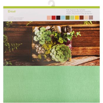 Cricut Felt Summer Sky 12x12 (10) Muestra Fieltro Verano,papel, Multicolor