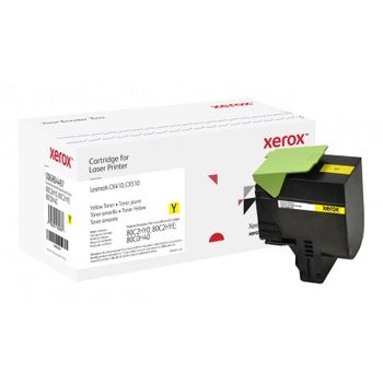 Xerox - Everyday Tóner Everyday Amarillo Compatible Con Lexmark 80c2hy0 80c2hye 80c0h40, Alto Rendimiento