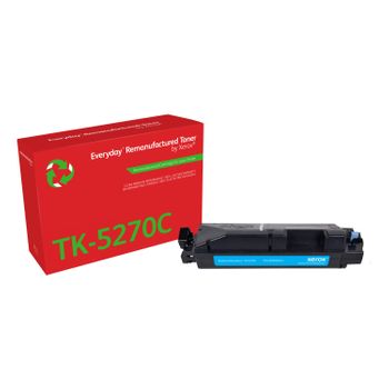 Remanufacturado Everyday Tóner Everyday™ Cian Remanufacturado De Xerox Es Compatible Con Kyocera Tk-5270c, Capacidad Estándar