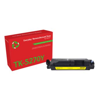 Remanufacturado Everyday Tóner Everyday™ Amarillo Remanufacturado De Xerox Es Compatible Con Kyocera Tk-5270y, Capacidad Estándar