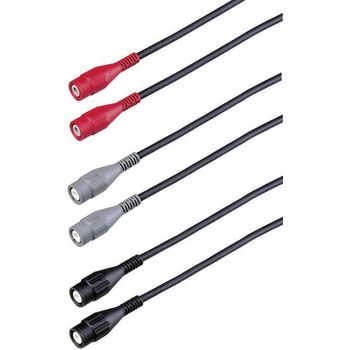 Cable Coaxial De 50 Ohm, Bnc/bnc 0,5 M (3 Unidades: Rojo, Gris Y Negro) - Fluke - Pm9092