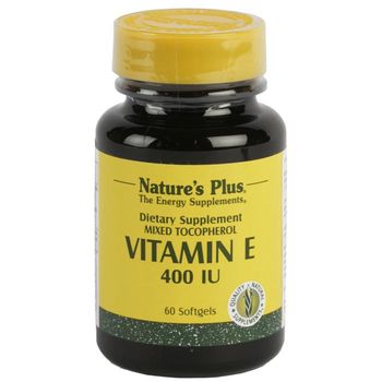 Vitamina E 400 Ui Nature's Plus, 60 Perlas