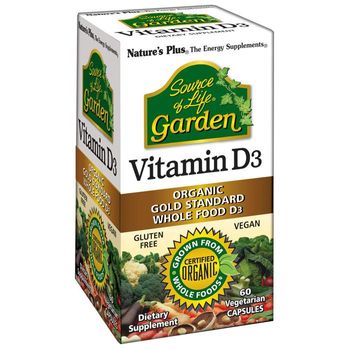 Vitamina D3 Garden Nature's Plus, 60 Comprimidos