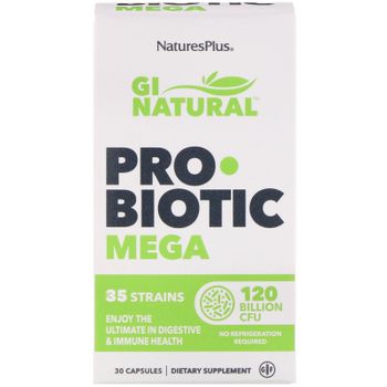 Probiótico Gi Natural Mega Nature's Plus 30 Cápsulas