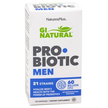 Probiótico Gi Natural Hombre Nature's Plus 30 Cápsulas