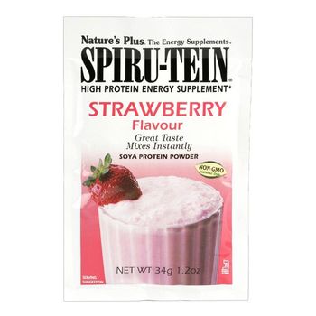 Spiru-tein Sobre Fresa Nature's Plus, 34 G