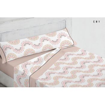 Juego De Sábanas 3 Piezas  Emy Beig Cama 150 Cm