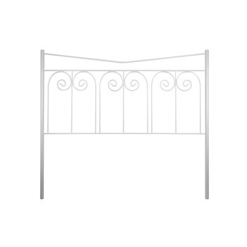 Cabecero De Forja Fuente, Color Blanco. Cabezal Para Cama De  105 Cm, Cama Matrimonio ( 110 X 120 )