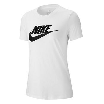 Camiseta De Manga Corta Mujer Nike Nsw Tee Essntl Icon Blanca