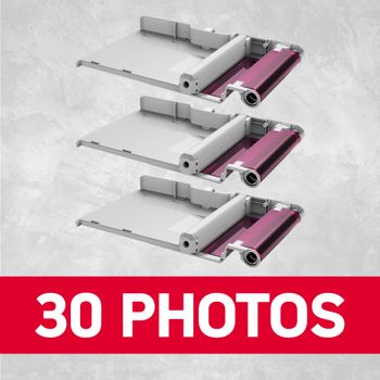 Agfa Photo Amc30 - Cartucho Y Papel Para 30 Fotos 5,3 X 8,6 Cm - Compatible Con Agfa Photo Realipix Mini S, Realipix Mini P, Kodak Mini Printer 2, Kodak Mini Shot