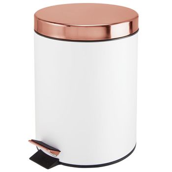 Cubo Basura De Acero C/pedal Spirellaakira50l 42,7x29,7x64,3 Blanco con  Ofertas en Carrefour