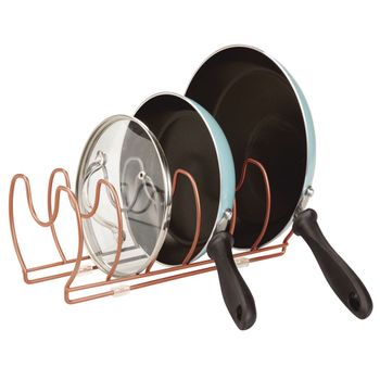 Estante Organizador De Alambre Metálico Para Utensilios De Cocina - Cobre - Mdesign