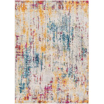 Alfombra Abstracta Moderna Multicolor/beige 160x215cm Alana