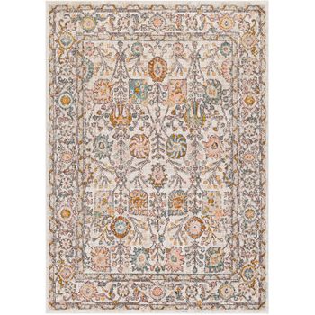 Alfombra Vintage Oriental Rosa/blanco 160x213cm Amira