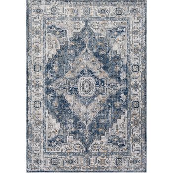 Alfombra Vintage Oriental Azul/gris/marfil 160x220cm Dalila