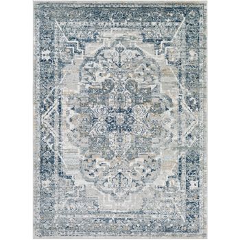 Alfombra Vintage Oriental Gris/azul/beige 160x220cm Isabella