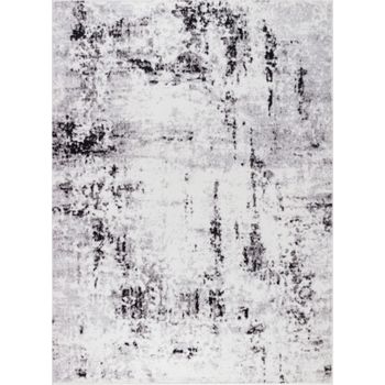 Alfombra Abstracta Moderna Blanco/gris 200x275cm Natalia