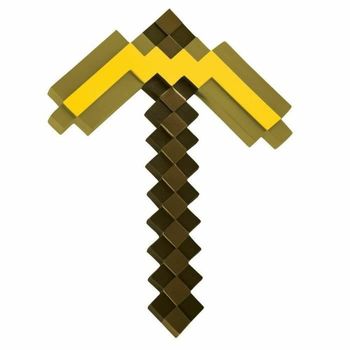 Jakks Pacific - Pico Minecraft - Oro - Plástico - 50 Cm