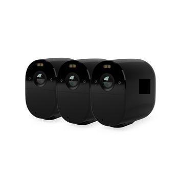 Essential Spotlight Arlo - Kit De Vigilancia Wifi Negro De 3 Cámaras