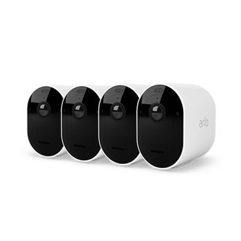 Kit De 4 Cámaras De Seguridad Wifi Blancas Para Exteriores - Pro 4 Arlo