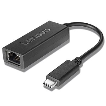 Adaptador Usb C A Red Rj45 Lenovo 4x90s91831           Negro