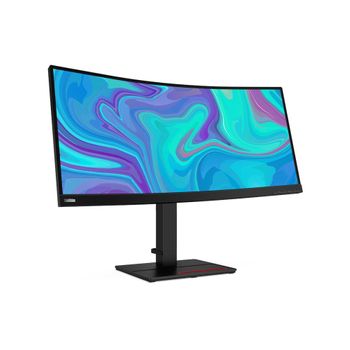 Lenovo - Thinkvision T34w-20 86,4 Cm (34") 3440 X 1440 Pixeles Ultrawide Quad Hd Lcd Negro