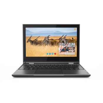 Lenovo 300e N4120 Híbrido (2-en-1) 29,5 Cm (11.6") Pantalla Táctil Hd Intel® Celeron® N 4 Gb Lpddr4-sdram 128 Gb Ssd Wi-fi 5 (802.11ac) Windows 10 Pro Negro