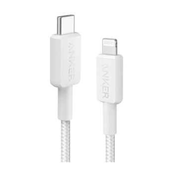 Cable Anker 322 Usb-c A Ligthning Cable Trenzado 0,9m Blanco