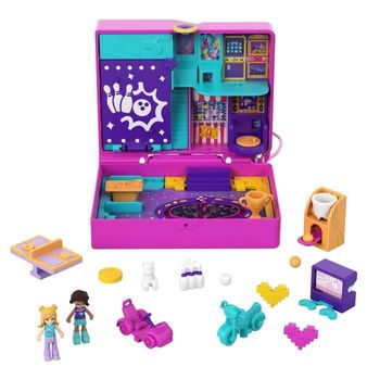 Polly Pocket - Crazy Arcade Playset - Muñeca Mini Universo