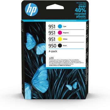 Hp - Paquete De 4 Cartuchos De Tinta Original 950 Negro Y 951 Cian/magenta/amarillo