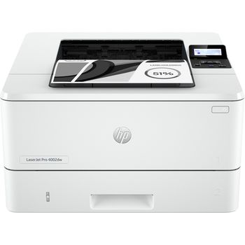 Hp Laserjet Pro Impresora 4002dw, Estampado, Impresión A Doble Cara; Velocidades Rápidas De Salida De La Primera Página; Tamaño Compacto; Energéticamente Eficiente; Sólida Seguridad; Wi-fi De Banda Dual