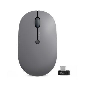 Lenovo Go Ratón Óptico Wireless Multidispositivo 2400dpi Gris