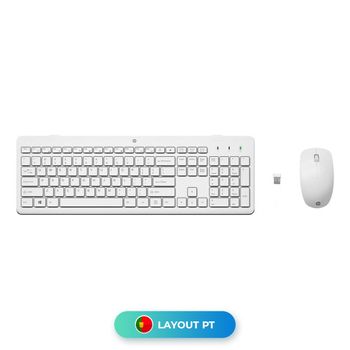 Teclado + Ratón Hp 230 Wireless Blanco