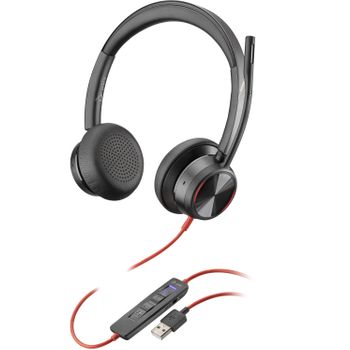 Poly Blackwire 8225 Microsoft Teams Certified Usb-a Headset Alámbrico Diadema Oficina/centro De Llamadas Usb Tipo A Negro