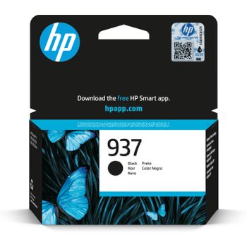 Hp 937 Black Original Ink Cartridge Cartucho De Tinta 1 Pieza(s) Rendimiento Estándar