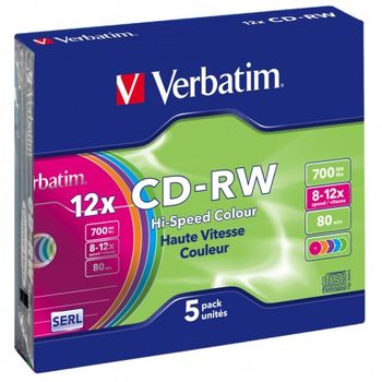 Verbatim - Cd-rw Colour 12x