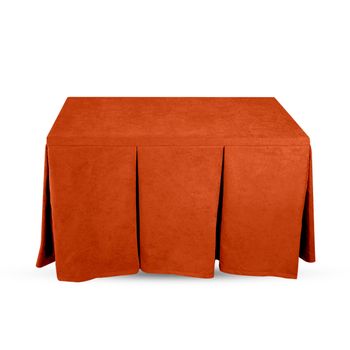 Ropa De Camilla, Tela Antimanchas Color  10 Naranja. 140 X 80x 72 Alto