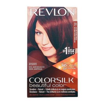 Tinte Sin Amoniaco Colorsilk Revlon Castaño Oscuro Cobrizo