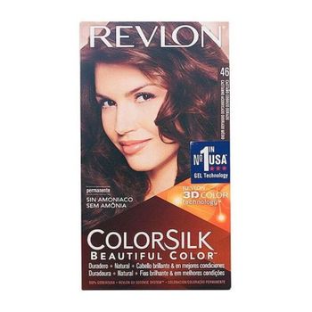 Tinte Sin Amoniaco Colorsilk Revlon Castaño Cobrizo Dorado