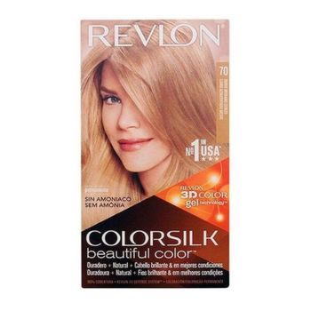 Tinte Sin Amoniaco Colorsilk Revlon Rubio Claro Ceniza