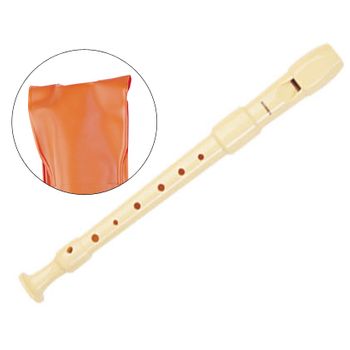 Flauta Hohner Plastico 9516 -desmotable -funda Naranja