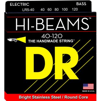 Juego De Cuerdas Para Bajo Dr Lr5-40 Hi-beam