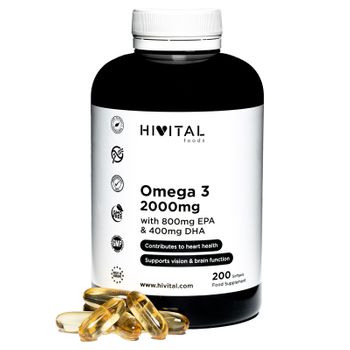 Omega 3 2000 Mg | 200 Perlas Para Más De 3 Meses