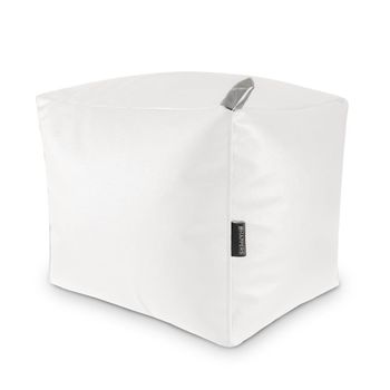 Puff Lounge Polipiel Outdoor Blanco Happers