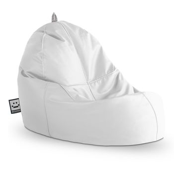 Puff Lounge Polipiel Outdoor Blanco Happers