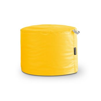 Puff Taburete Polipiel Indoor Amarillo Happers