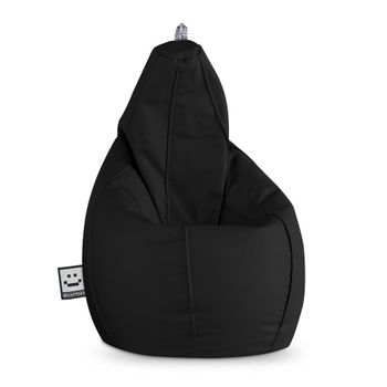 Puff Pera Polipiel Outdoor Negro Happers Xxl