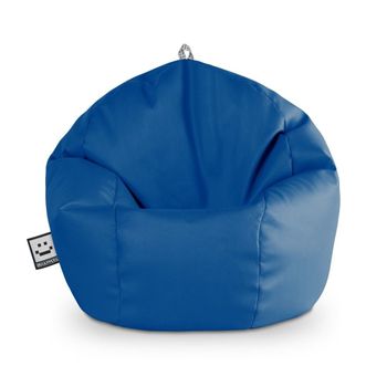 Puff Pelota Polipiel  Azul Happers