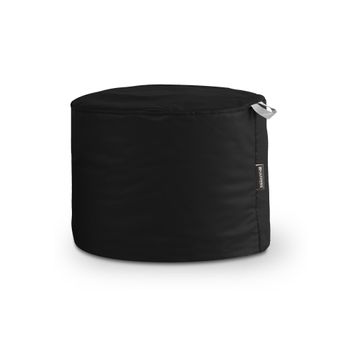 Puff Taburete Polipiel Outdoor Negro Happers