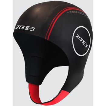 Zone3 Gorro De Neopreno Swim Cap Negro/rojo